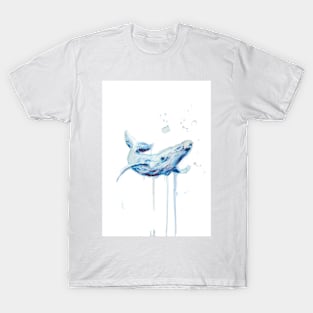 watercolor whale T-Shirt